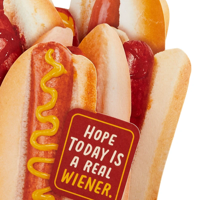 Hope Today Is a Real Wiener Hot Dog Bouquet Funny 3D Pop-Up Card for only USD 7.99 | Hallmark