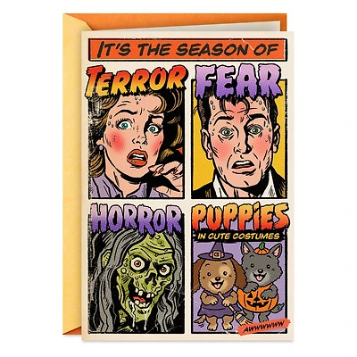 The Season of Terror and Puppies Funny Halloween Card for only USD 3.69 | Hallmark