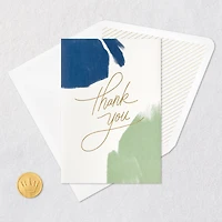 Blue and Green Brushstroke Thank You Card for only USD 5.99 | Hallmark