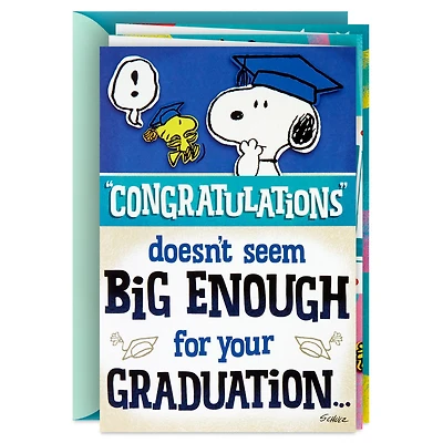 Peanuts® Snoopy and Woodstock Banner Graduation Card for only USD 5.99 | Hallmark