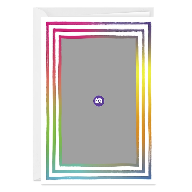 Personalized Rainbow Frame Photo Card for only USD 4.99 | Hallmark