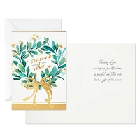 Wreath With Gold Berries Boxed Christmas Cards, Pack of 16 for only USD 9.99 | Hallmark