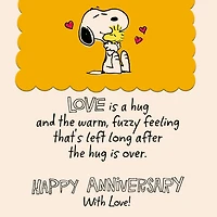 Peanuts® Love Is a Hug Anniversary Card for only USD 4.59 | Hallmark