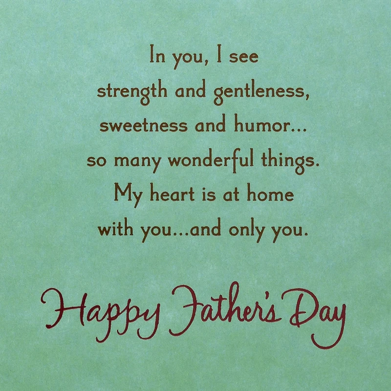 Thomas Kinkade My Heart Is at Home with You Father's Day Card for Husband for only USD 5.99 | Hallmark