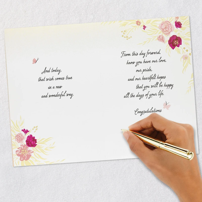 Our Deepest Wish Come True Wedding Card for Daughter for only USD 4.59 | Hallmark