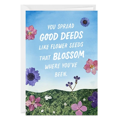 Good Deeds Blossom Custom Thank You Card for only USD 4.99 | Hallmark