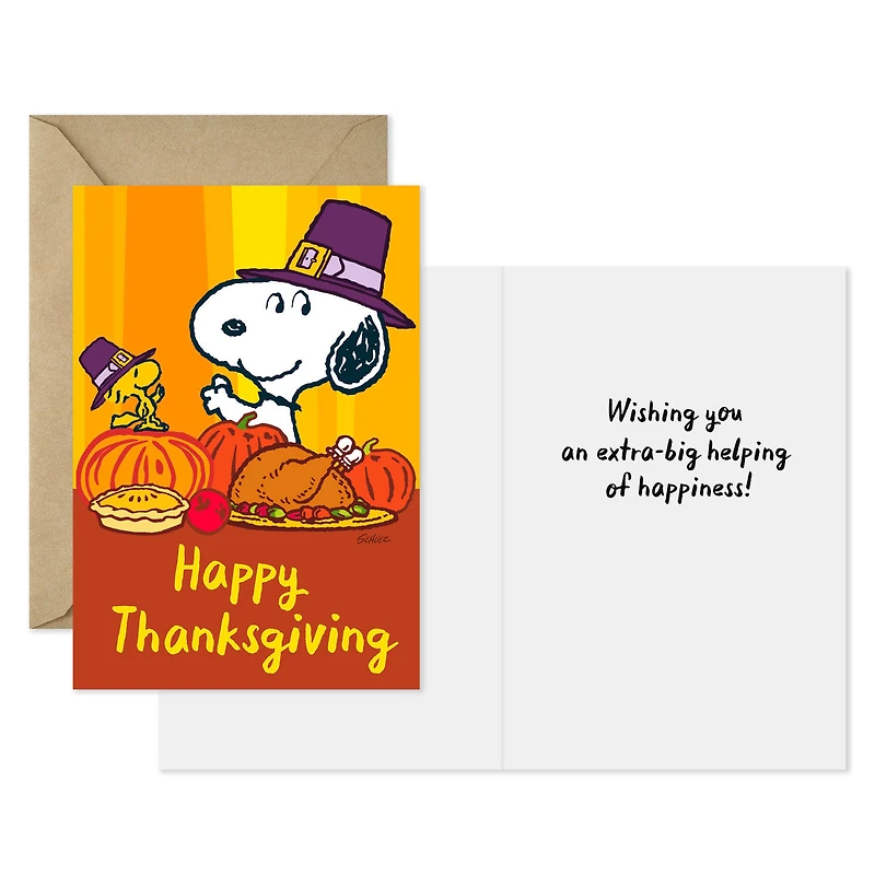 Peanuts® Snoopy and Woodstock Thanksgiving Cards, Pack of 10 for only USD 7.99 | Hallmark