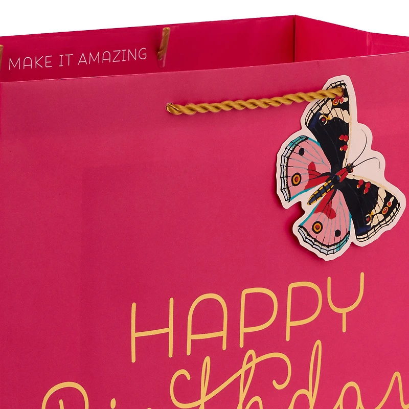 13" Happy Birthday on Pink Large Gift Bag for only USD 4.99 | Hallmark