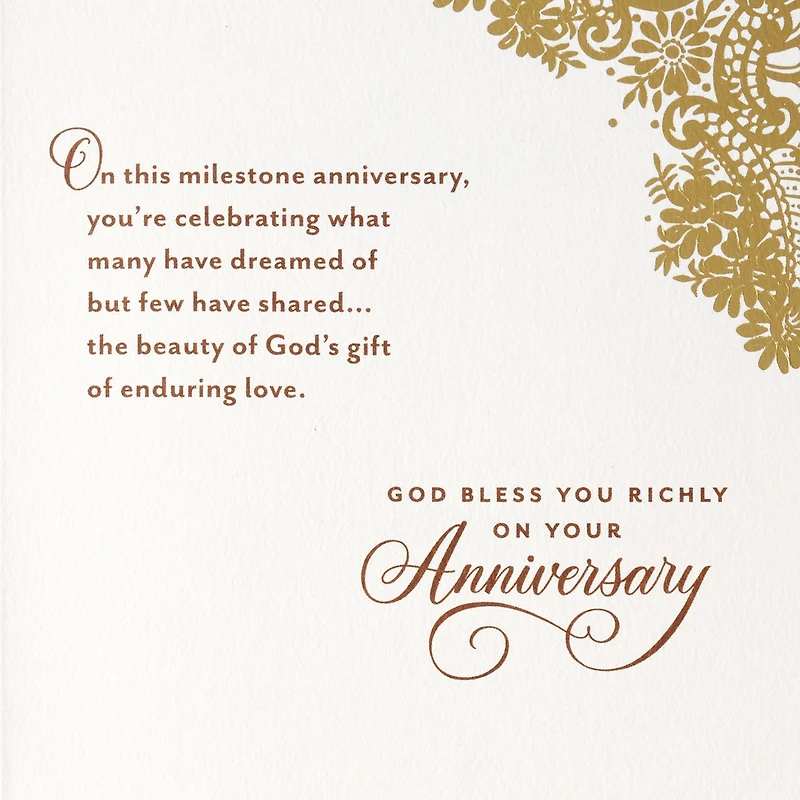 God's Gift of Enduring Love Religious 50th Anniversary Card for Couple for only USD 5.59 | Hallmark