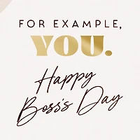 You Lead By Example Boss's Day Card for only USD 2.99 | Hallmark