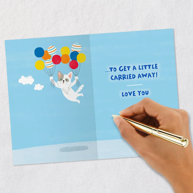 Get Carried Away Puppy and Balloons Birthday Card for Great-Grandson for only USD 2.99 | Hallmark