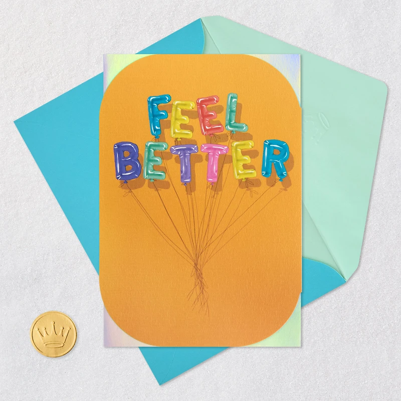 Feel Better Balloons Blank Get Well Card for only USD 4.59 | Hallmark