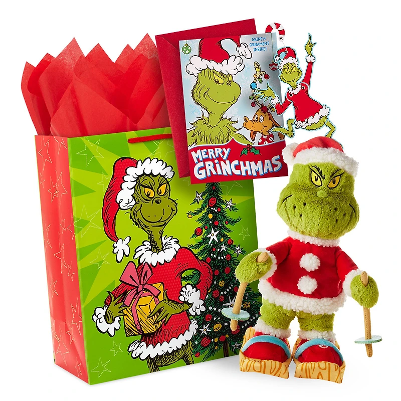 Skiing Grinch Gift Set for only USD 1.99-44.99 | Hallmark