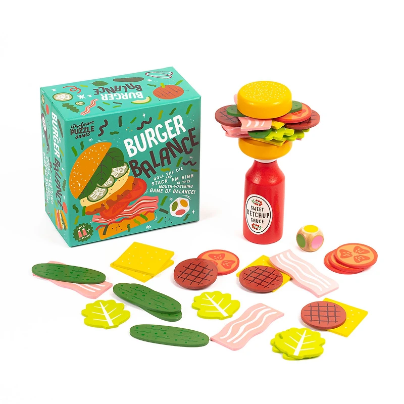 Professor Puzzle Burger Balance Stacking Game for only USD 16.99 | Hallmark