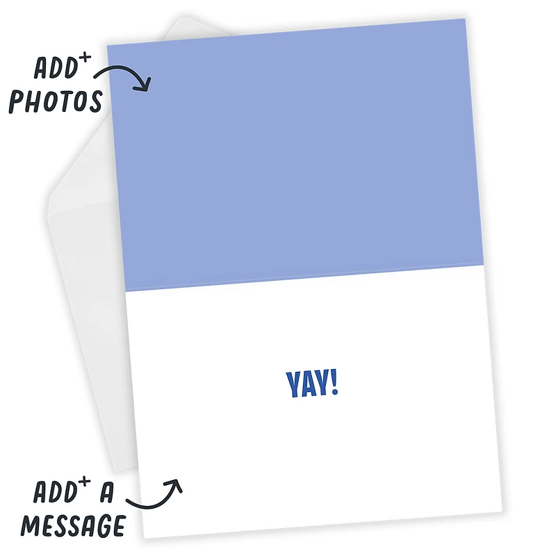 Bold Stacked Letters Custom Celebration Card for only USD 4.99 | Hallmark