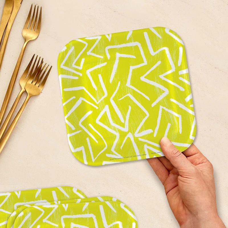 Zig-Zag Stripe on Yellow Dessert Plates, Pack of 8 for only USD 3.99 | Hallmark