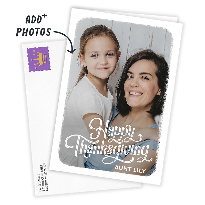 White Frame Custom Thanksgiving Card for only USD 4.99 | Hallmark