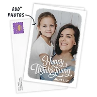 White Frame Custom Thanksgiving Card for only USD 4.99 | Hallmark