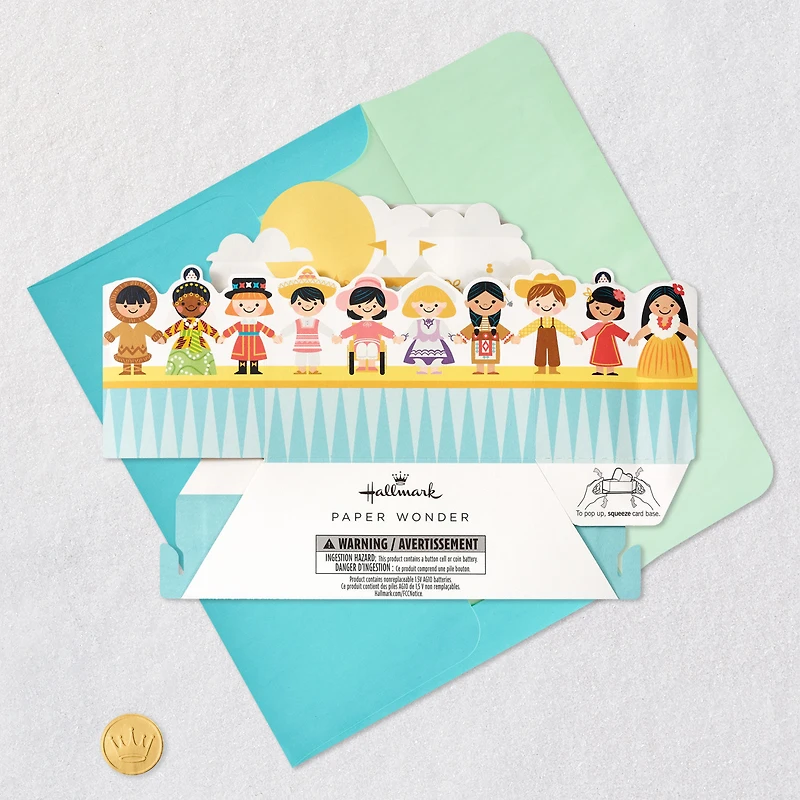 Disney It’s a Small World Celebrating You Musical 3D Pop-Up Card With Motion for only USD 12.99 | Hallmark