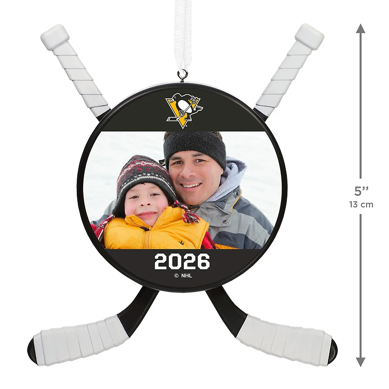 NHL Pittsburgh Penguins® Hockey Personalized Ornament, Custom Photo and Text for only USD 30.99 | Hallmark