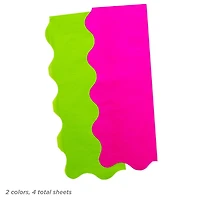 Lime Green and Fuchsia Wavy-Edged 2-Pack Tissue Paper, 4 sheets total for only USD 2.79 | Hallmark