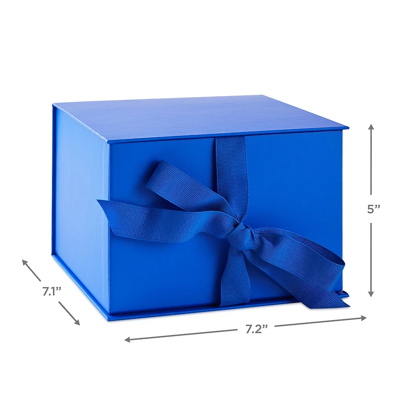 7.2" Solid Royal Blue Large Square Gift Box for only USD 6.99 | Hallmark