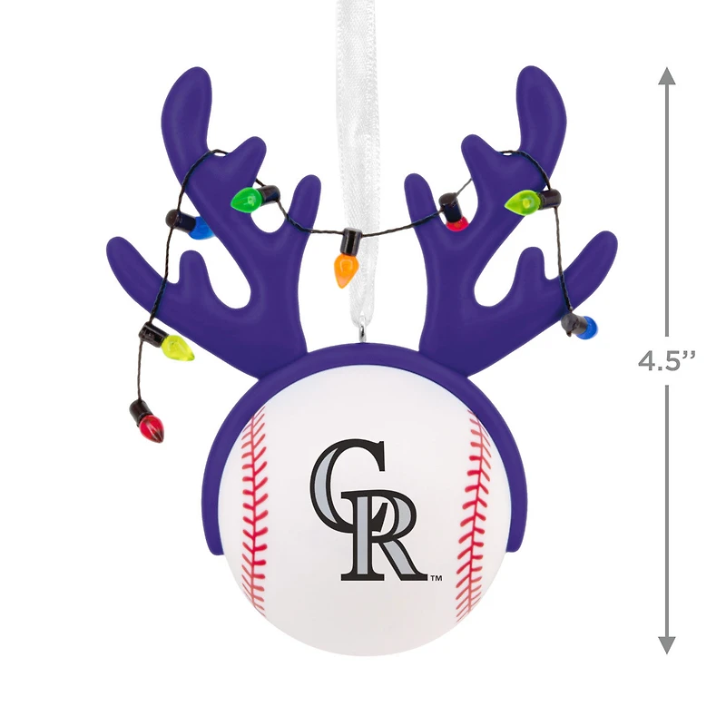 MLB Colorado Rockies™ Reindeer Baseball Hallmark Ornament for only USD 12.99 | Hallmark