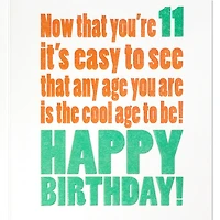 This is Huge 11th Birthday Card for only USD 4.59 | Hallmark