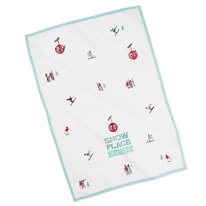 Snow Place I'd Rather Be Tea Towel, 18x26 for only USD 16.99 | Hallmark