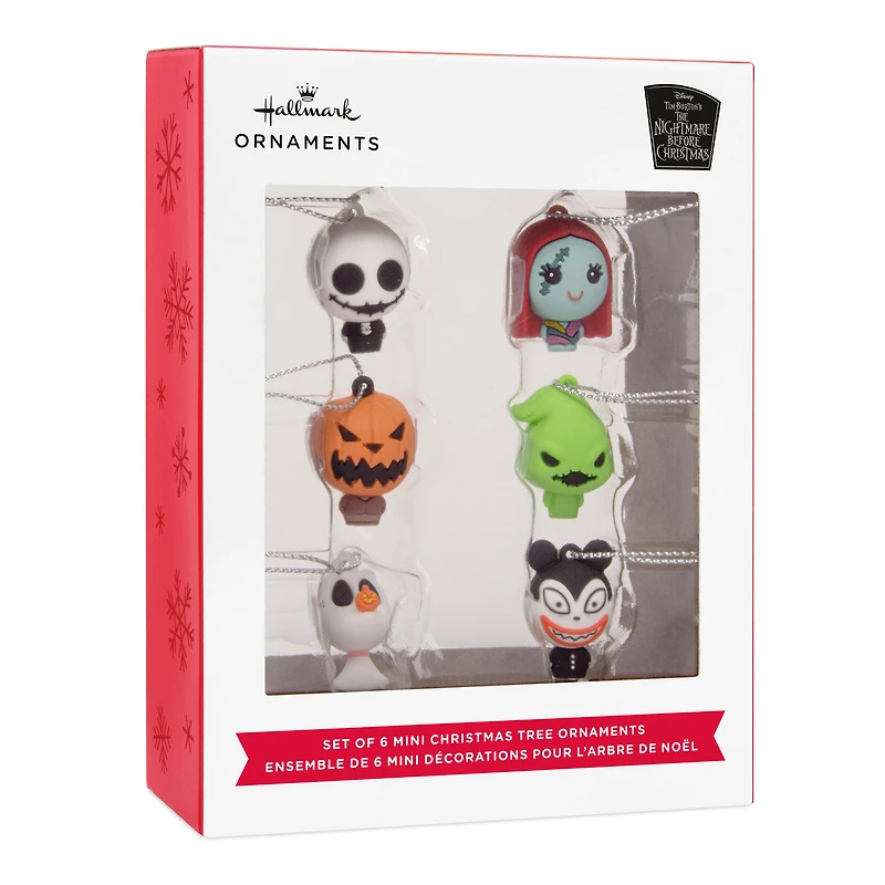 Mini Disney Tim Burton's The Nightmare Before Christmas Shatterproof Hallmark Ornaments, Set of 6 for only USD 14.99 | Hallmark