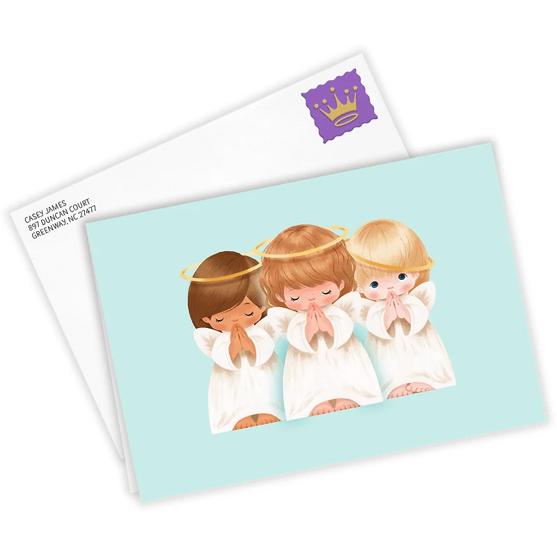 Sweet Blessings Angels Custom Christmas Card for only USD 4.99 | Hallmark