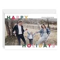 Personalized Happy Holidays Photo Card for only USD 4.99 | Hallmark