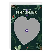 Evergreen and Heart Custom Christmas Card for Dad for only USD 4.99 | Hallmark