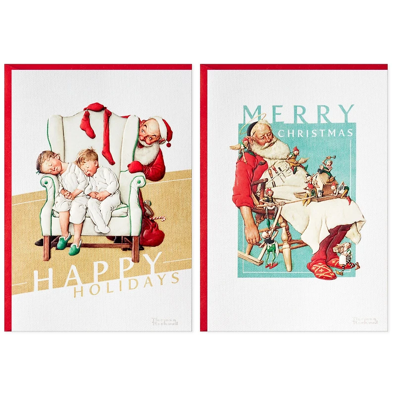 Norman Rockwell Artwork Assorted Boxed Christmas Cards, Pack of 40 for only USD 16.99 | Hallmark