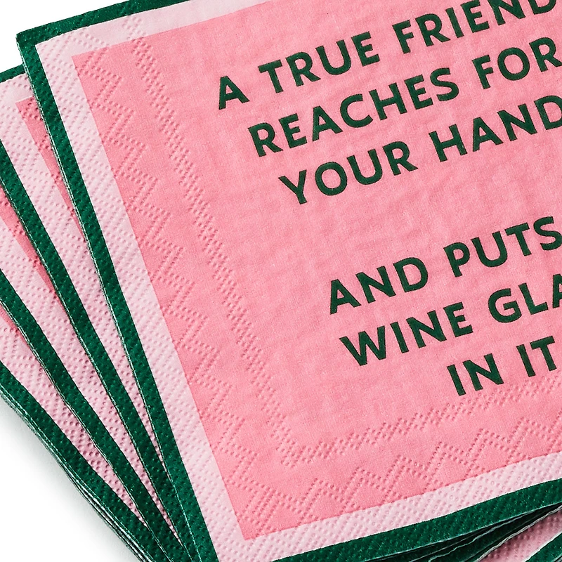 Drinks on Me True Friend Funny Party Napkins, Pack of 20 for only USD 5.99 | Hallmark