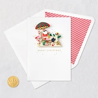 Beachy Santa With Flamingo Christmas Card for only USD 7.59 | Hallmark
