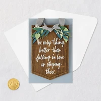 Staying in Love Anniversary Card With Hanging Wood Sign for only USD 9.59 | Hallmark