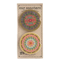 Natural Life Floral Mandala Ceramic Car Coasters, Set of 2 for only USD 14.99 | Hallmark