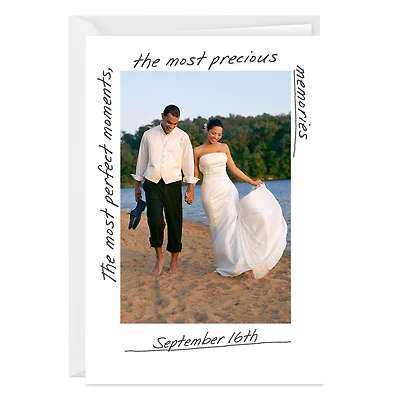 Moments and Memories Vertical White Frame Blank Custom Card for only USD 4.99 | Hallmark