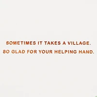 So Glad for Your Helping Hand Thank You Card for only USD 4.59 | Hallmark