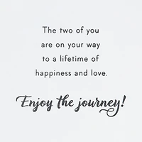 Enjoy the Journey Wedding Card for only USD 5.99 | Hallmark