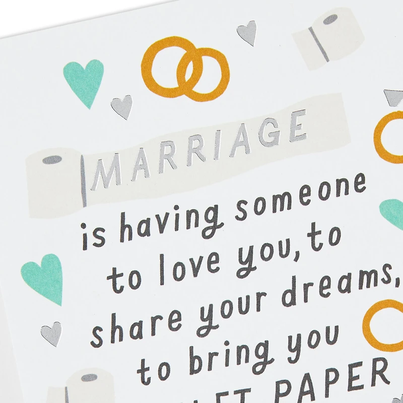 Love, Dreams and Toilet Paper Funny Wedding Card for only USD 4.49 | Hallmark
