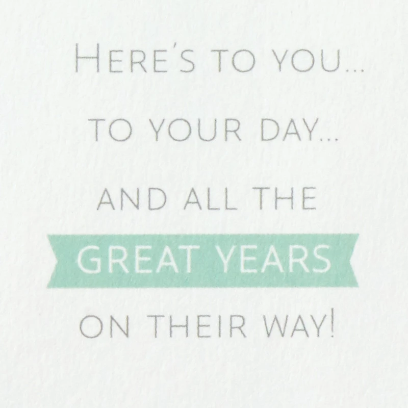 Here's to You 3D Pop-Up 40th Birthday Card for only USD 5.99 | Hallmark