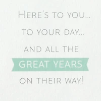 Here's to You 3D Pop-Up 40th Birthday Card for only USD 5.99 | Hallmark