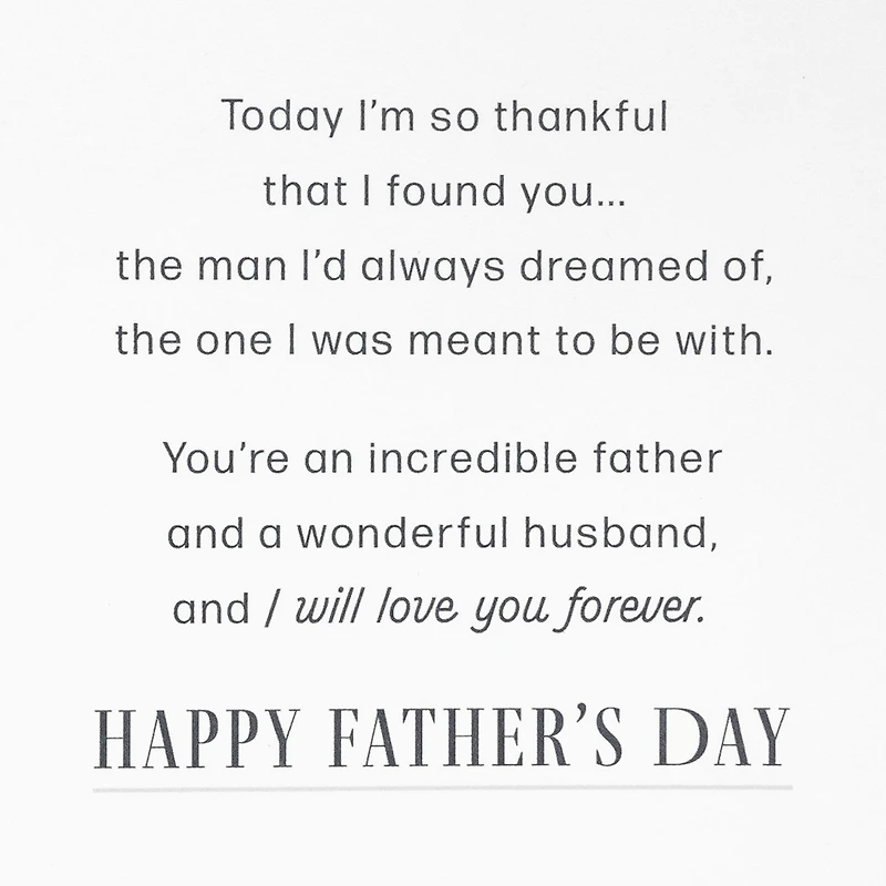 I'm Thankful to Walk Hand in Hand With You Father's Day Card for Husband for only USD 9.99 | Hallmark