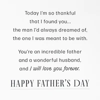 I'm Thankful to Walk Hand in Hand With You Father's Day Card for Husband for only USD 9.99 | Hallmark