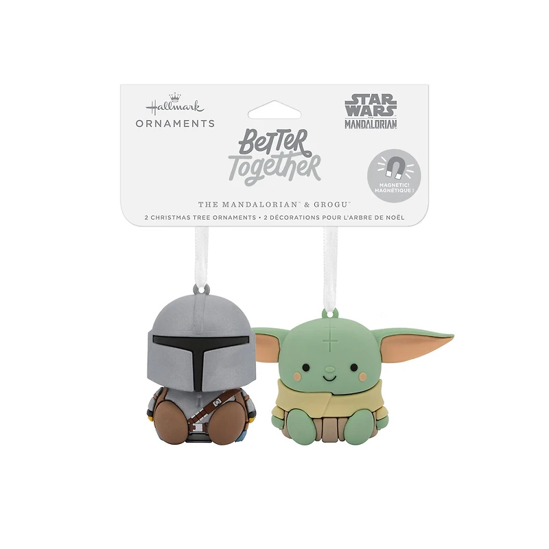 Better Together Star Wars: The Mandalorian™ and Grogu™ Magnetic Hallmark Ornaments, Set of 2 for only USD 14.99 | Hallmark