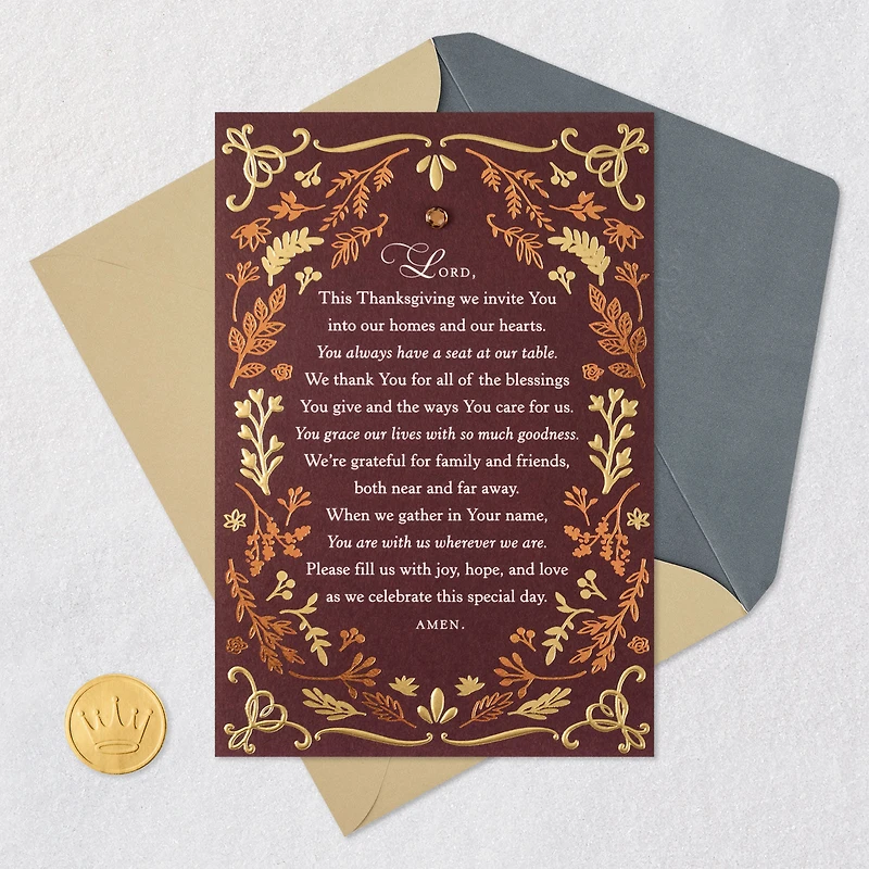 Love, Gratefulness and Prayers Religious Thanksgiving Card for only USD 5.99 | Hallmark