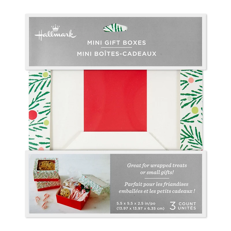 Branches and Berries 3-Pack Holiday Windowed Gift Boxes for only USD 6.99 | Hallmark