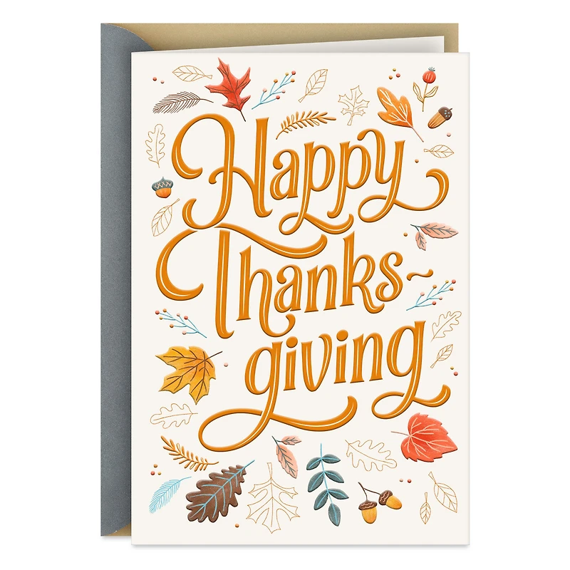 Happy, Cozy and Thankful Thanksgiving Card for only USD 2.99 | Hallmark